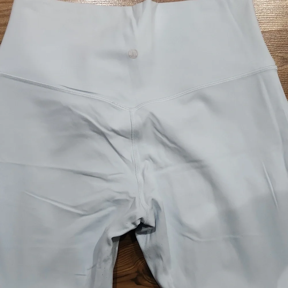 Lululemon Align High Rise Waist Leggings 28 Inseam Powder Blue Double Lined 12 - Picture 4 of 6